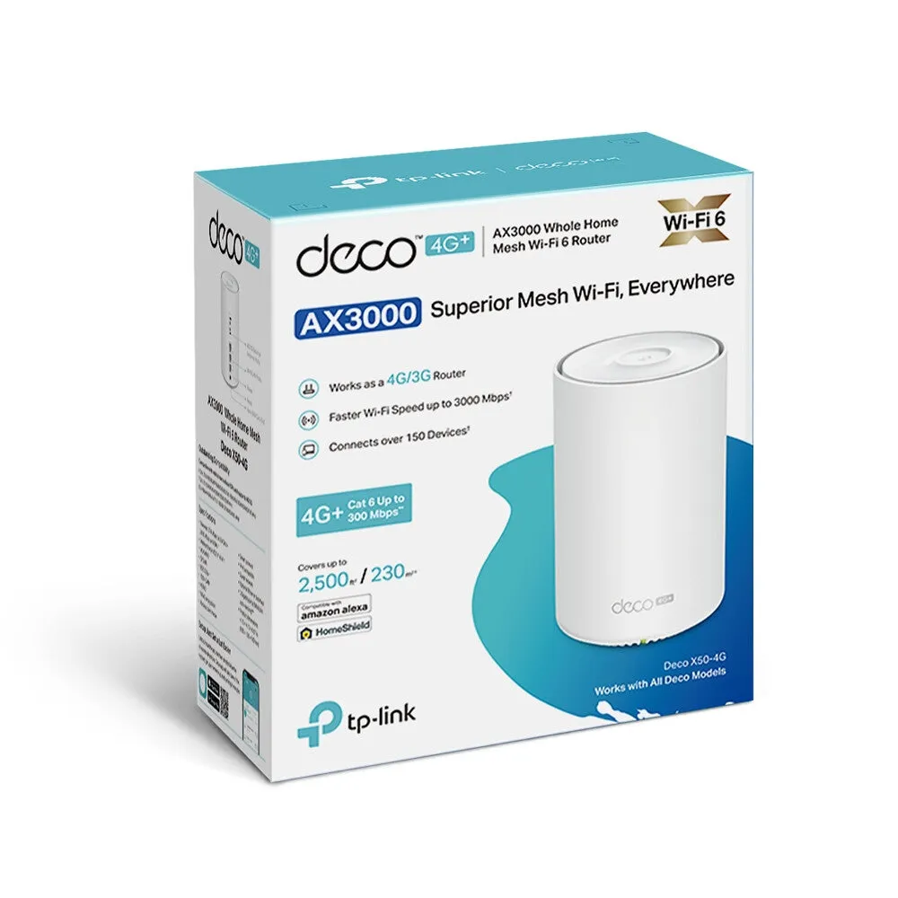 TP-Link 4G  AX3000 Whole Home Mesh WiFi 6 Gateway