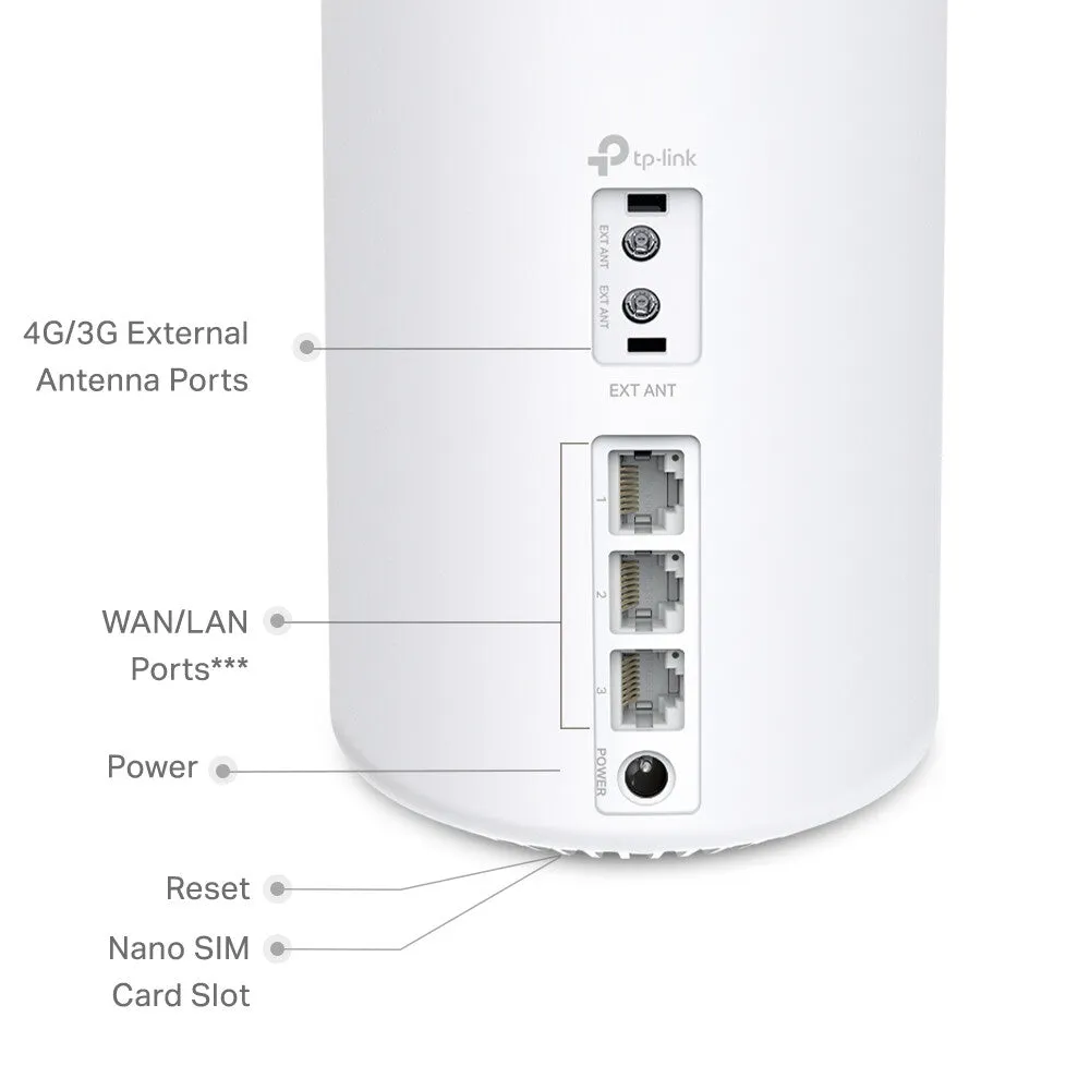 TP-Link 4G  AX3000 Whole Home Mesh WiFi 6 Gateway