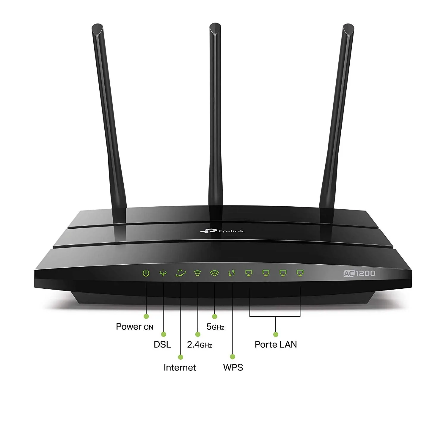 TP-Link Archer VR400-AC1200 Wireless Gigabit VDSL/ADSL Modem Router, Black