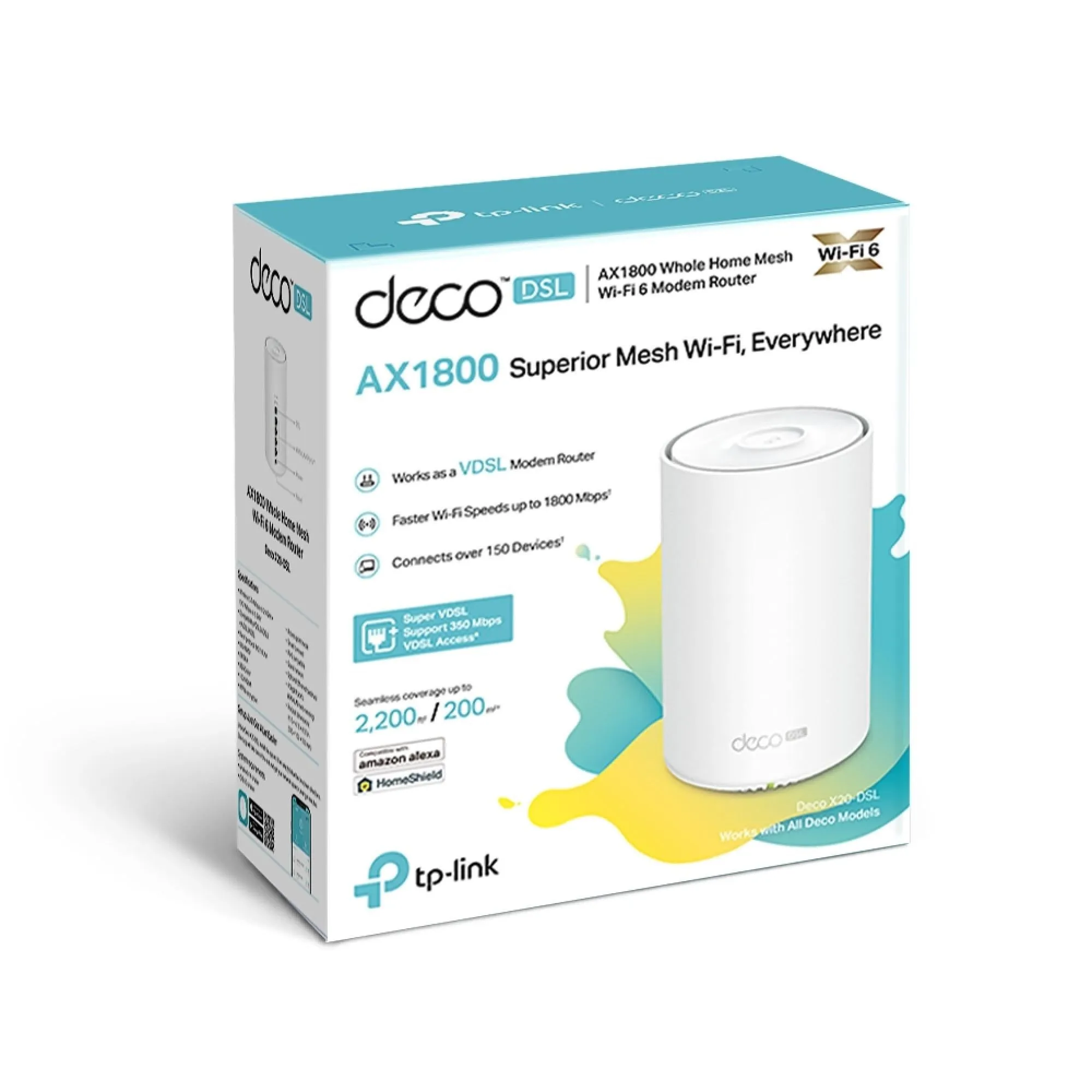 TP-Link Deco AX1800 VDSL Whole Home Mesh Modem Router