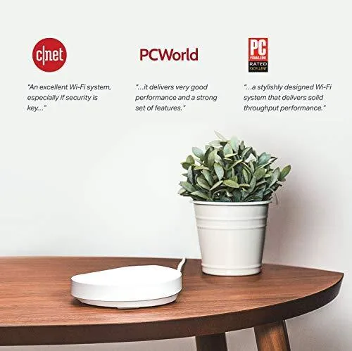 TP-Link Deco Mesh WiFi System(Deco M5) –Up to 5,500 sq. ft. Whole Home Coverage and 100  Devices,WiFi Router/Extender Replacement, Anitivirus, 3-pack