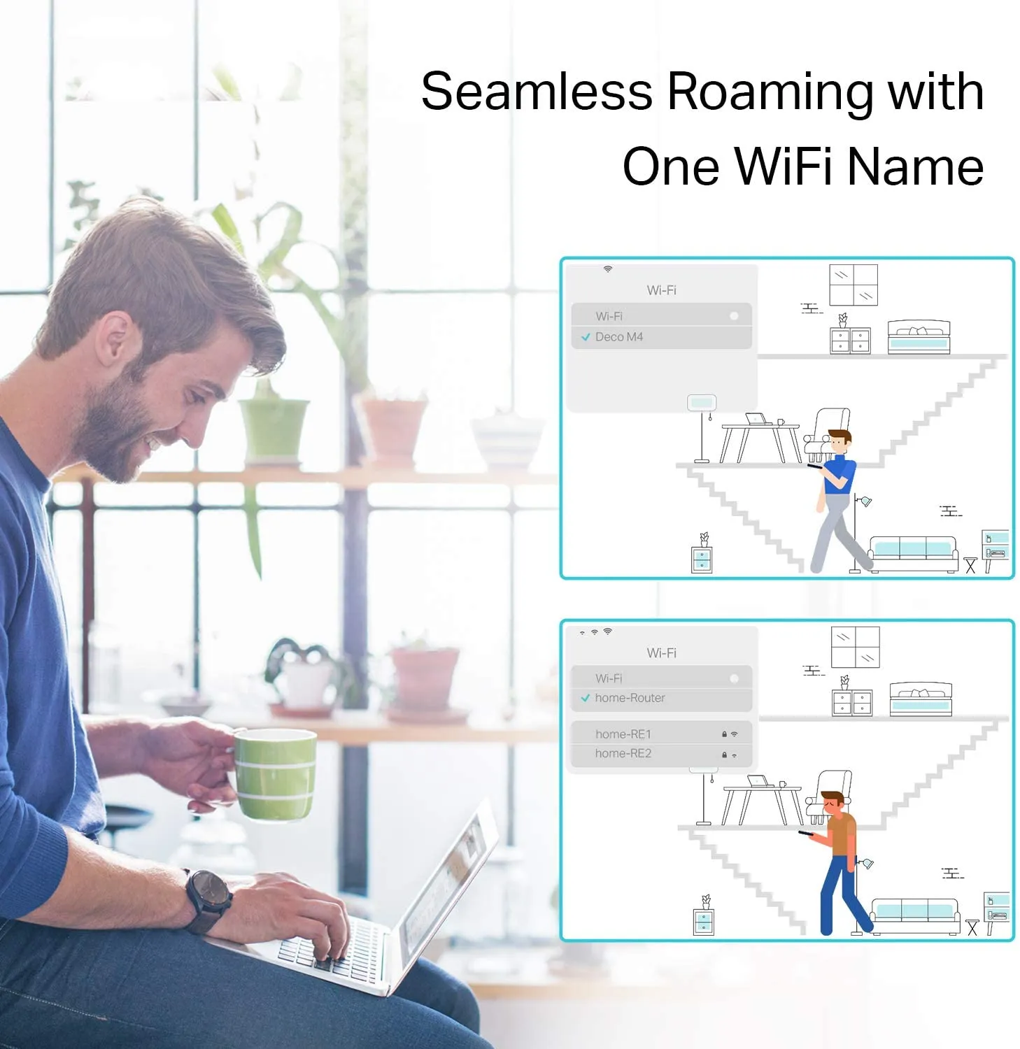 TP-Link Deco S4 Mesh WiFi System – Up to 5,500 Sq.ft. Coverage, Replaces WiFi Router and Extender, Gigabit Ports, Works with Alexa, 3-pack