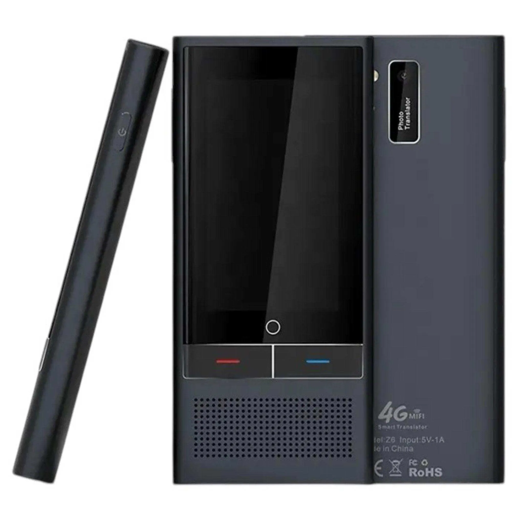 TUTT Z6 4G AI Language Voice and Image Translator Two Way | Simultaneous Interpretation | 1G 16G ROM AI Assistance | 138 Online 19 Offline | Micro SIM Card