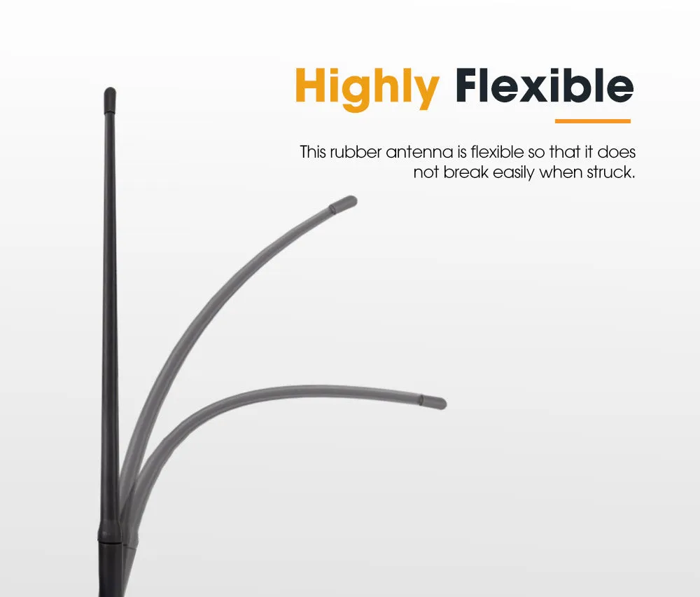 Uhf Radio Antenna Black Rubber Duck AM/FM With Cable Suits 4X4 Car Truck Caravan