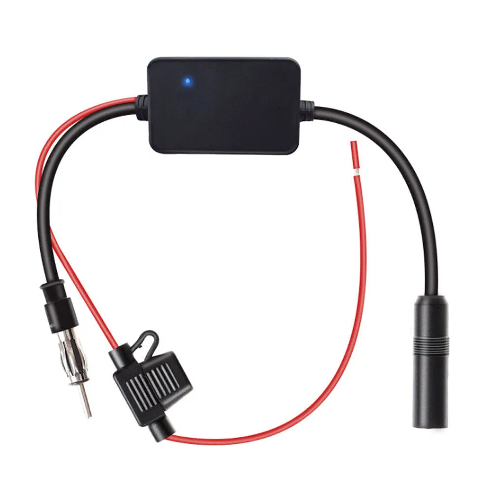 US 1-2 Pcs Car Auto Stereo FM & AM Radio Signal Antenna Aerial Amp Amplifier