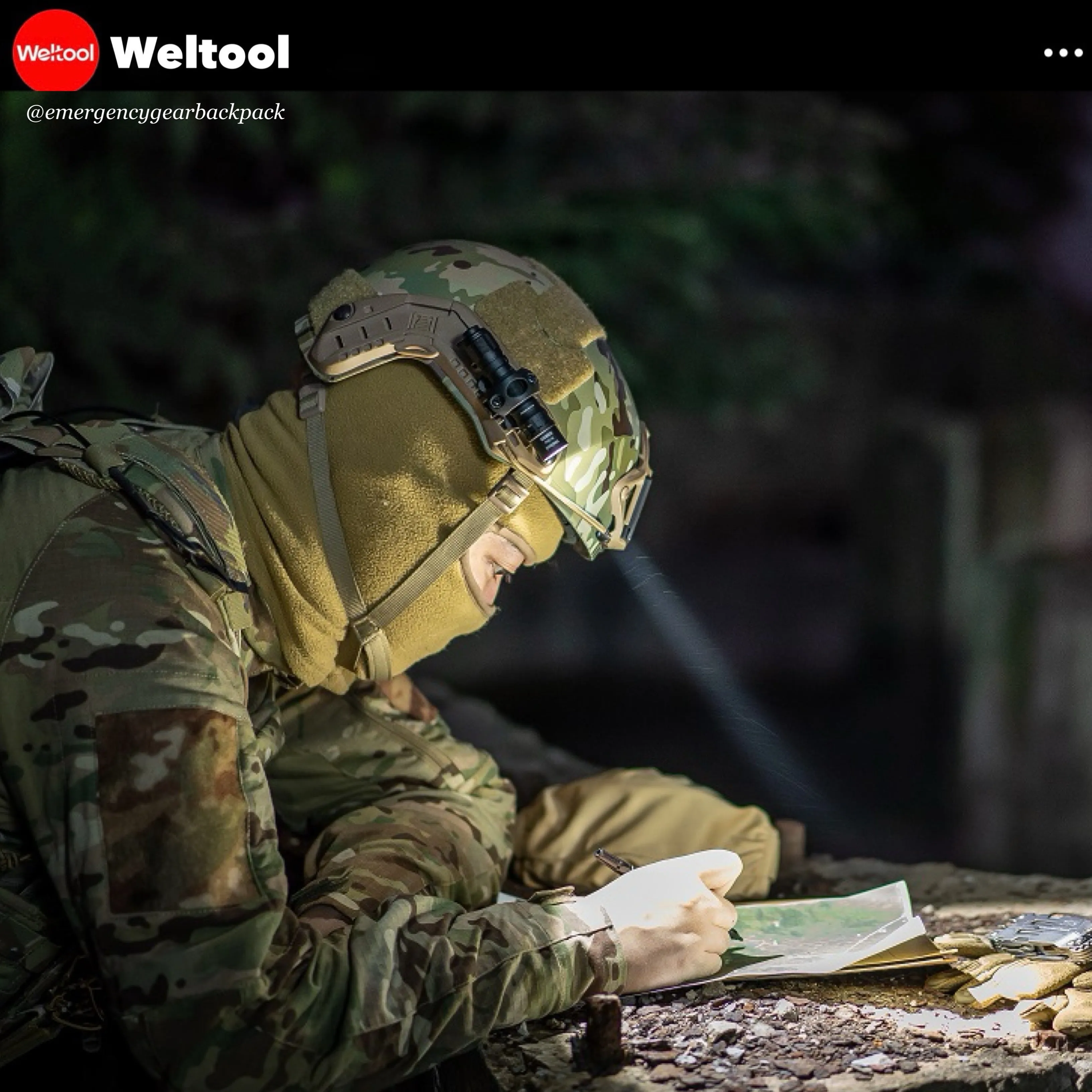 Weltool T1 Pro TAC Tactical Flashlight 540 Lumens 290M