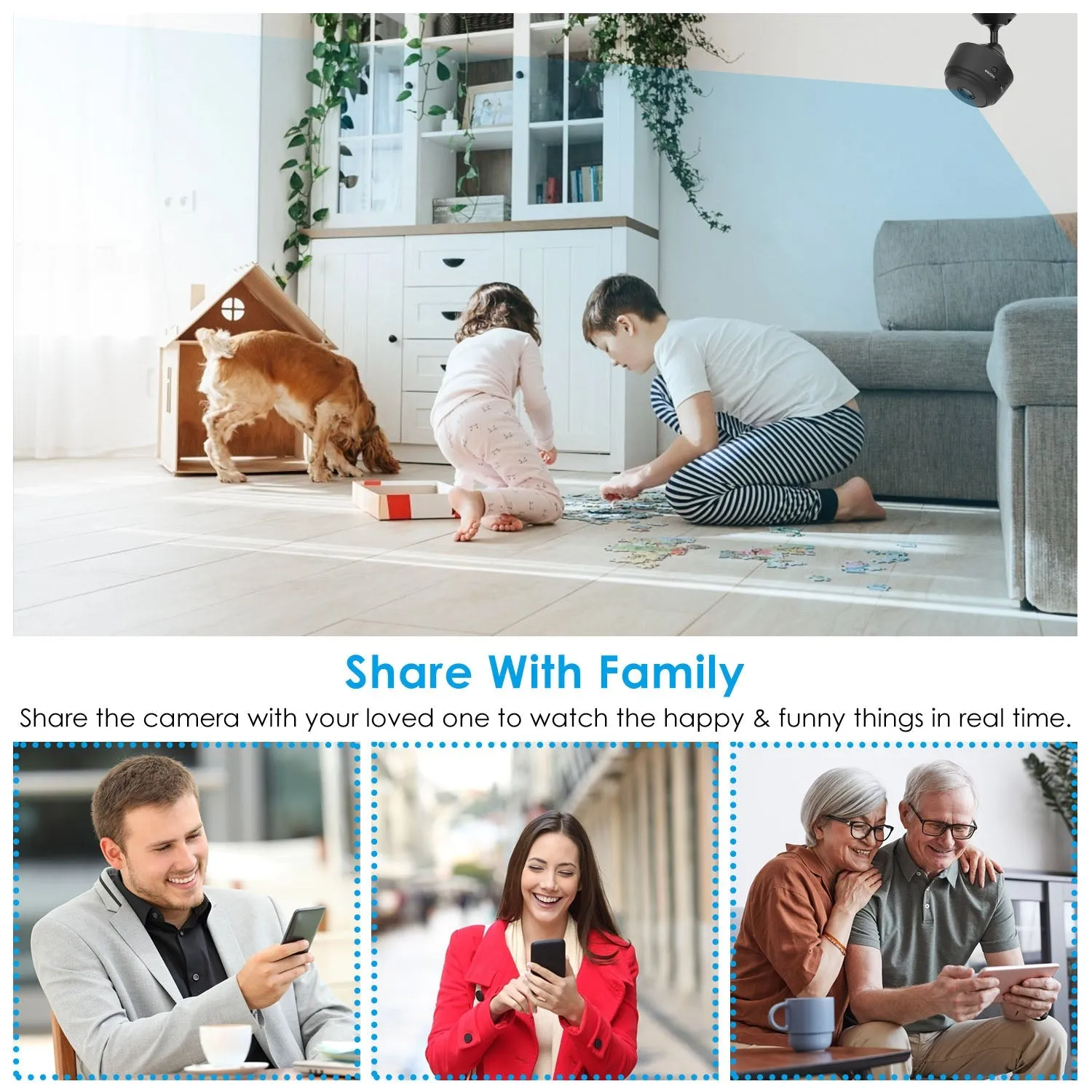 WIFI IP Home Security Camera 1080P Full HD with 32GB MMC Card