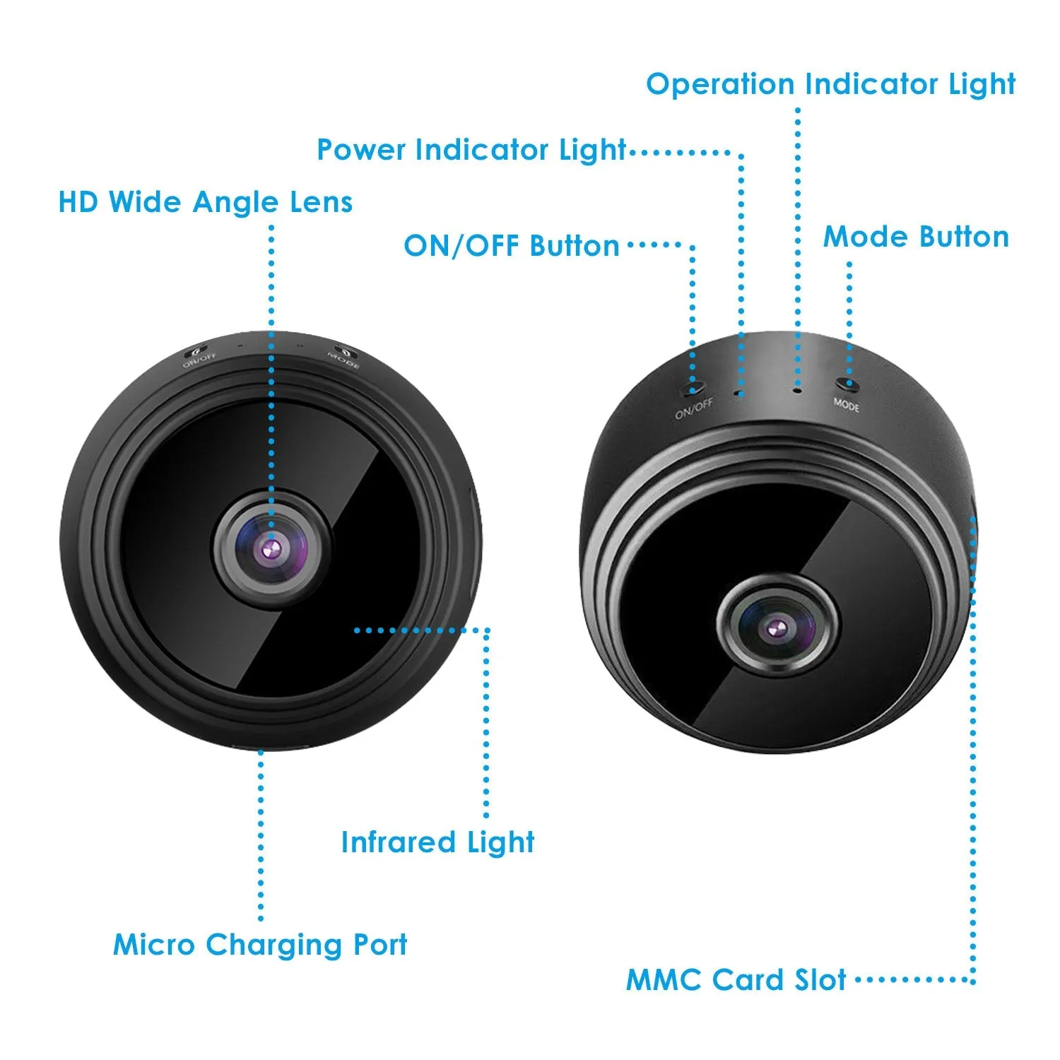 WIFI IP Home Security Camera 1080P Full HD with 32GB MMC Card