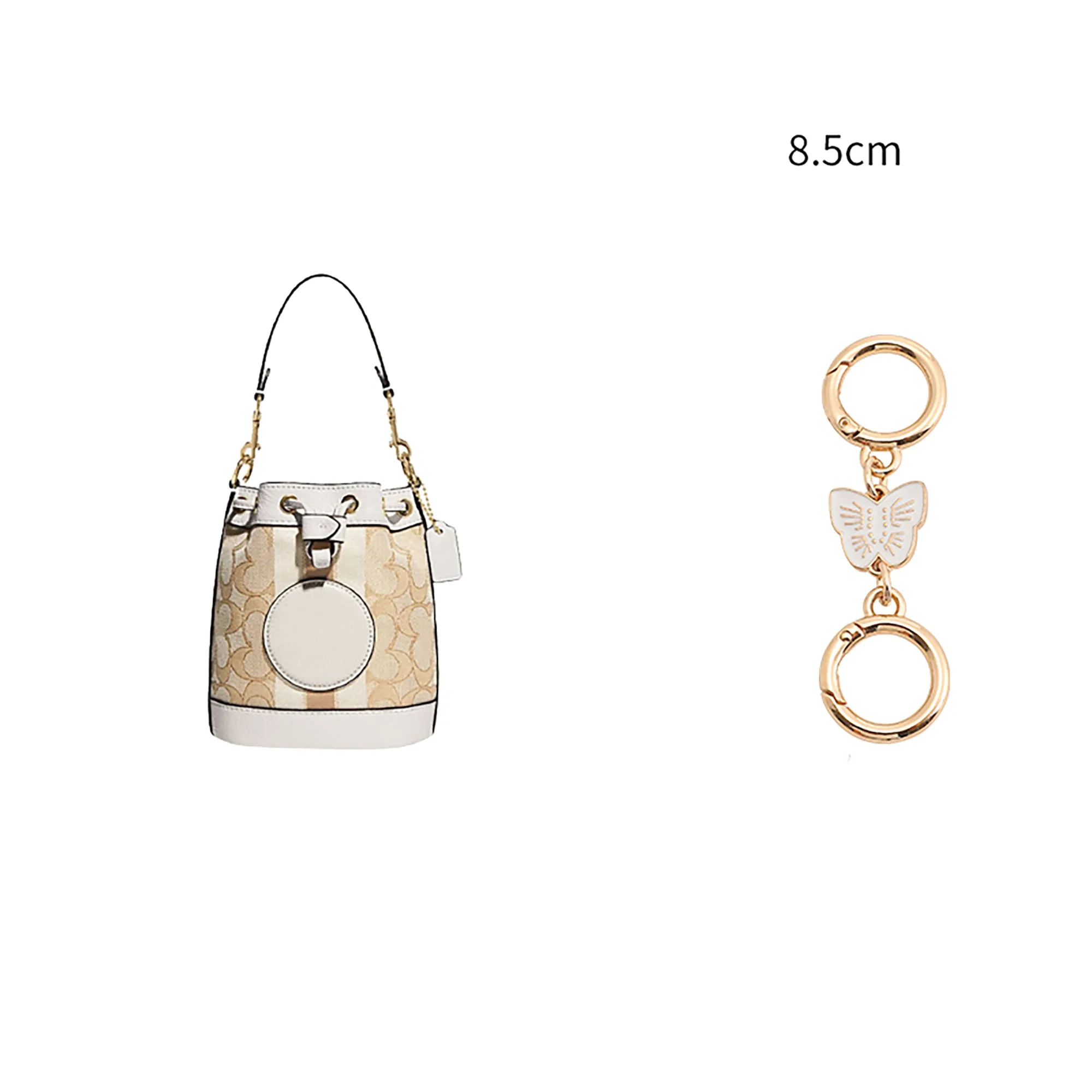 WILLOW Bag strap extension chain, metal butterfly extension chain, pink bag chain accessory