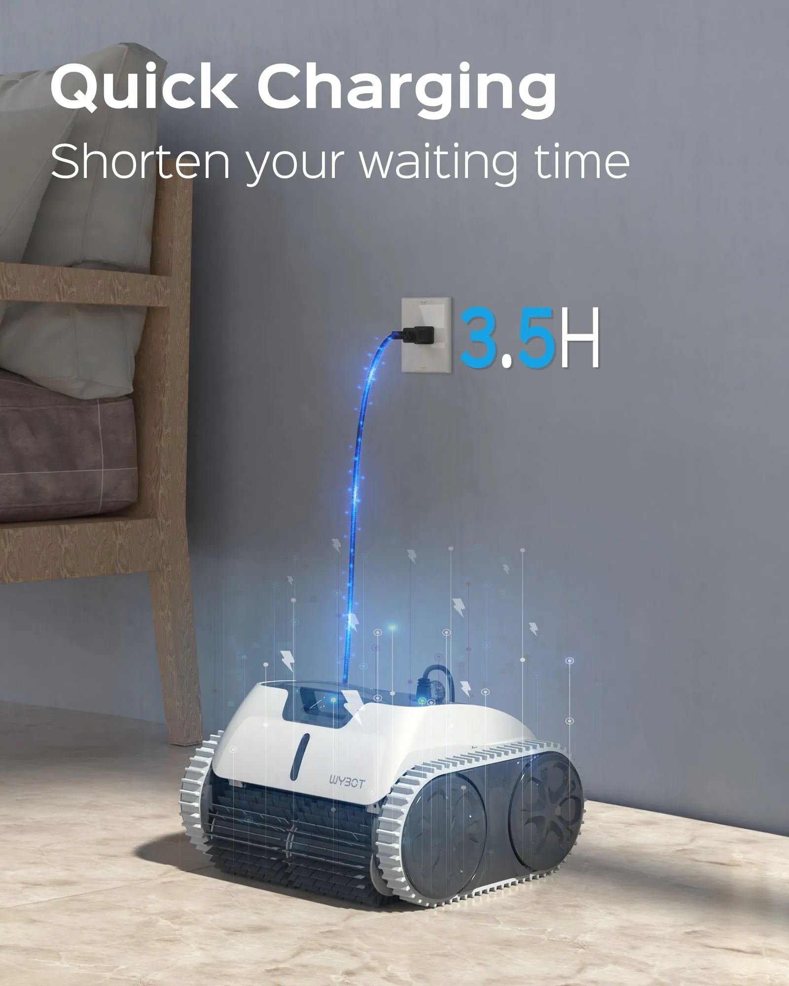 WYBOT Osprey 700 Pro Cordless Robotic Pool Cleaner