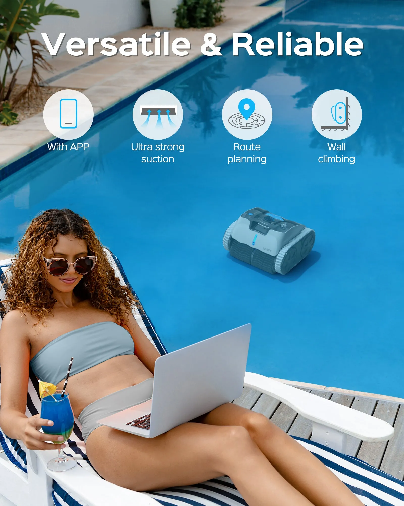 WYBOT Osprey 700 Pro Cordless Robotic Pool Cleaner