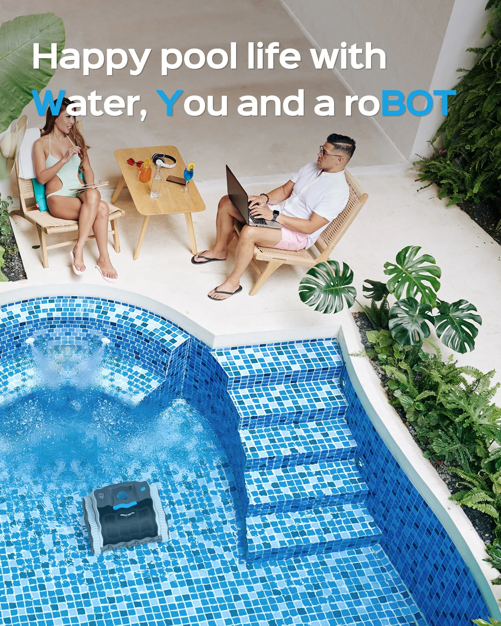 WYBOT Osprey 700 Pro Cordless Robotic Pool Cleaner